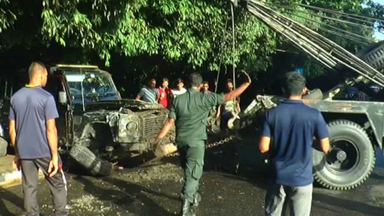පාර්ලිමේන්තු පිවිසුම අසල අනතුරක්