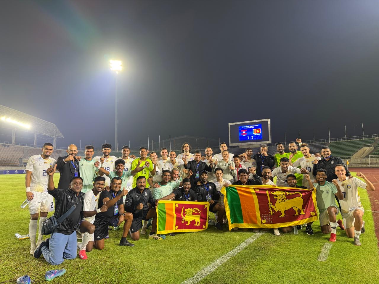 ලාඕසය පරදා ශ්‍රී ලංකා පාපන්දුවට ජය 