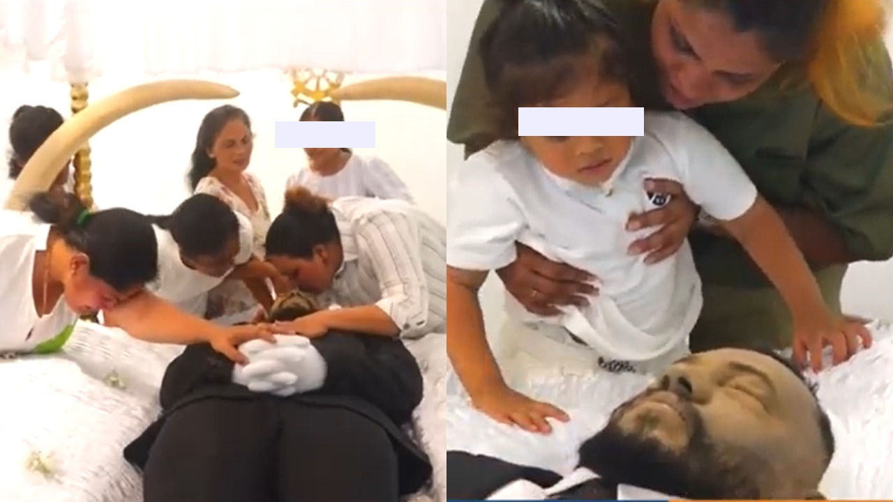 තාත්තේ.. අනේ මගේ තාත්තේ නැගිටින්නකෝ – ඩෑන්ගේ දේහ‍ය ලග හඬා වැටුණු පුංචි පුතු (VIDEO)