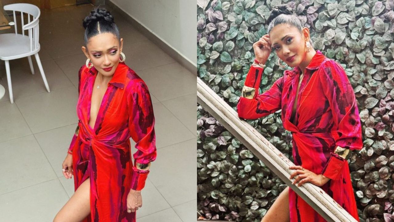 රතු රෝස මලක් වගේ හැඩ යුරේනිගේ හැඩ වැඩ මෙන්න (PHOTOS)