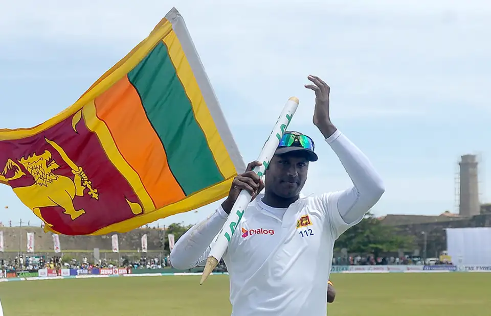 සමුගත් ඇන්ජලෝ මැතිව්ස් ශ්‍රී ලංකාවේ හොදම 3වන ටෙස්ට් ක්‍රීඩකයා 