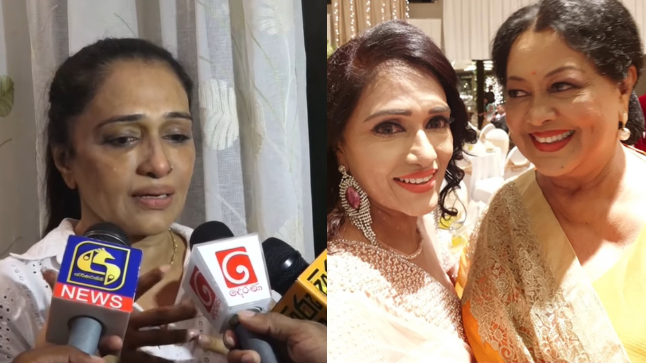 මම කියලා කෙනෙක් ඉන්නේ ඇය නිසා – මාලිනියගේ දේහය ඉදිරිපිට හඬා වැටෙමින් නිල්මිණි තෙන්නකෝන් සංවේදී වෙයි (VIDEO)