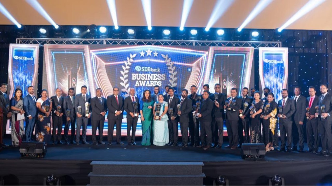 SDB බැංකුවේ වාර්ෂික ව්‍යාපාර සම්මාන උළෙල උත්කර්ෂවත් අන්දමින් පැවැත්වෙයි