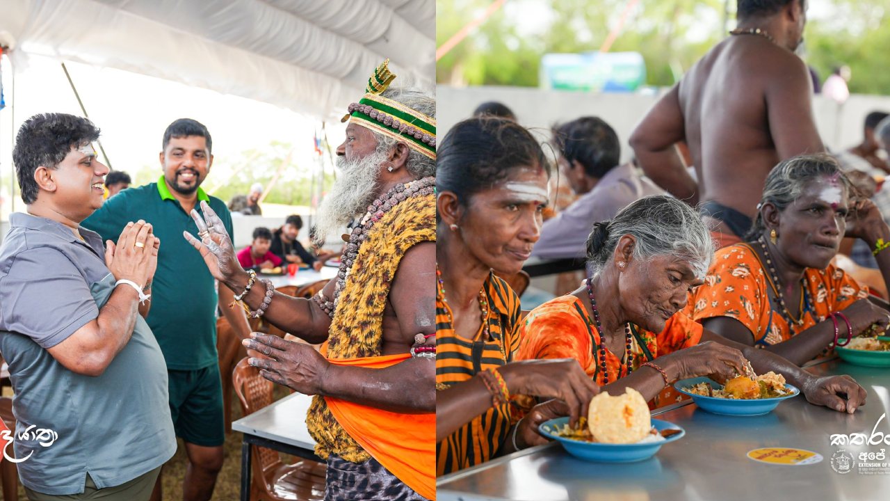 උතුරෙන් කතරගමට එන භක්තියේ පාද යාත්‍රාවට දියවඩන නිලමේතුමාගේ සත්කාරය මෙවරත්
