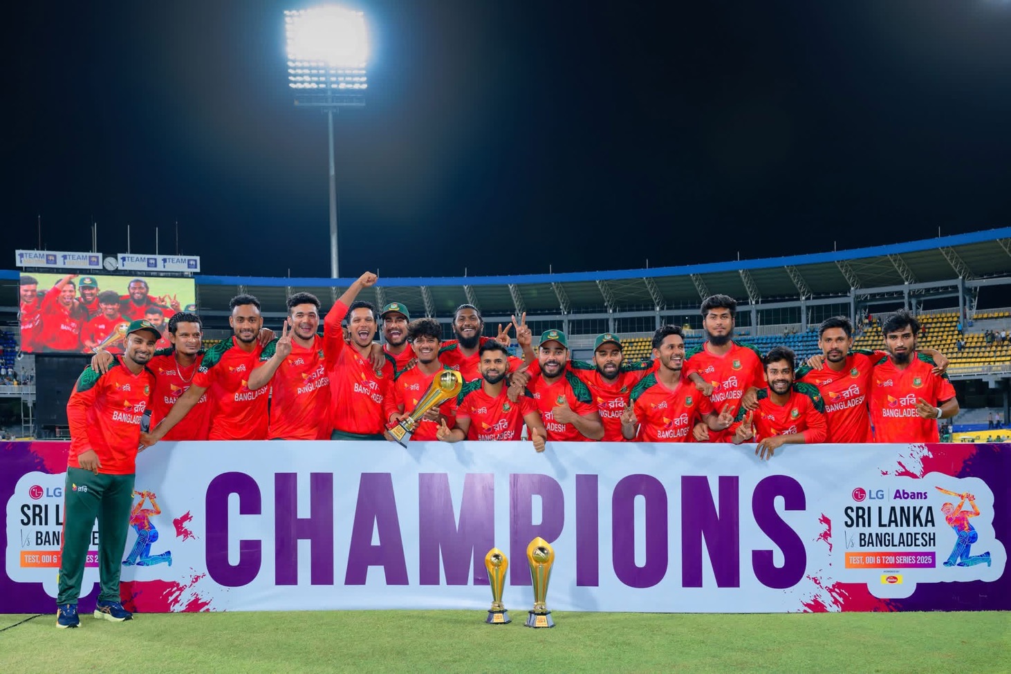 බංග්ලාදේශයට ශ්‍රී ලංකාවේදී T20 තරගාවලි ජයක් 