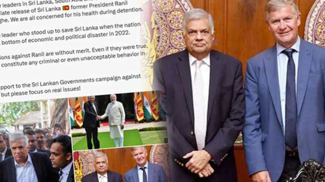 රට ගොඩගත් රනිල් වහා නිදහස් කරනු…! – එරික් සොල්හයිම්