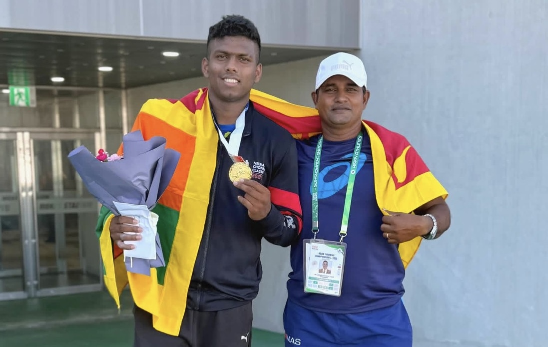 රන් දිනූ රුමේෂ් තරංග අද යළි දිවයිනට
