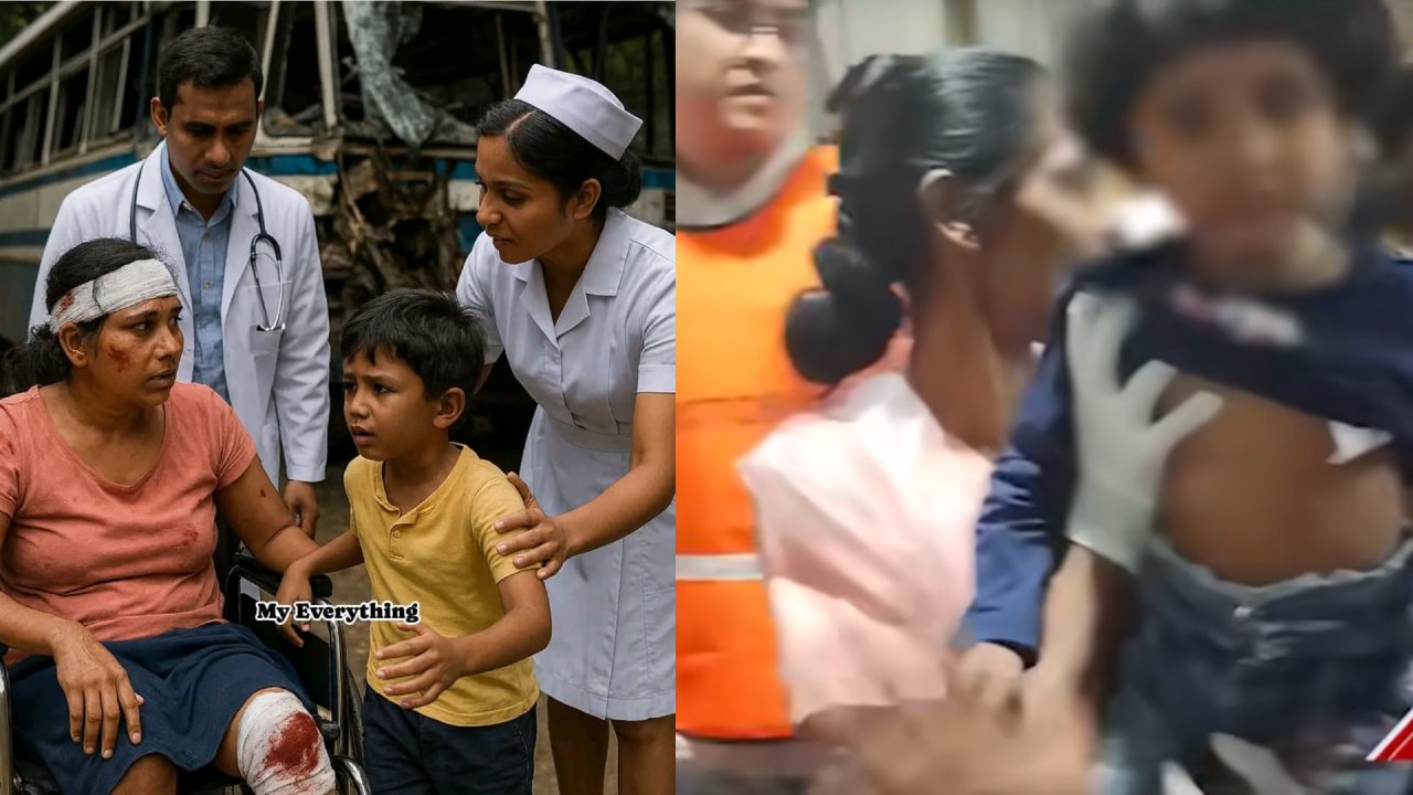 “අම්මා ඉන්නවා පැටියෝ..බය වෙන්න එපා මැණික”