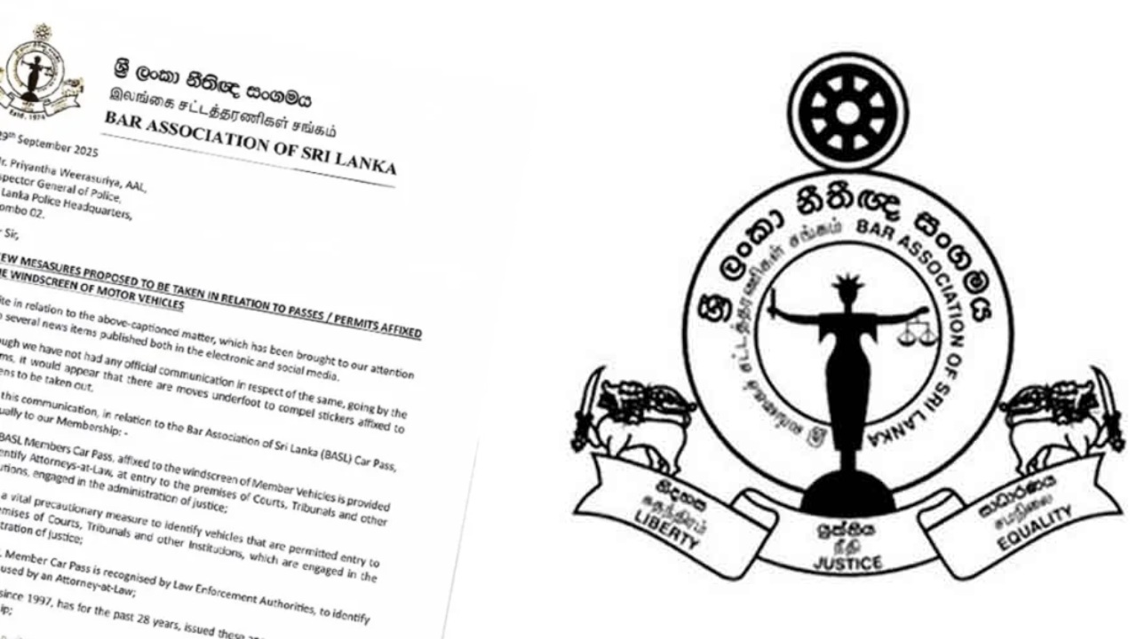 ‘වාහන පාස්’ අවලංගු කිරීම නීතියට පටහැනියි – නීතීඥ සංගමයෙන් ලිපියක්
