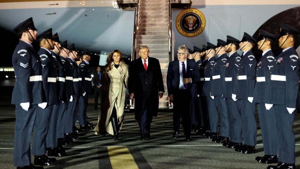 ඩොනල්ඩ් ට්‍රම්ප් නිල සංචාරයක් සඳහා බ්‍රිතාන්‍යයට පැමිණෙයි