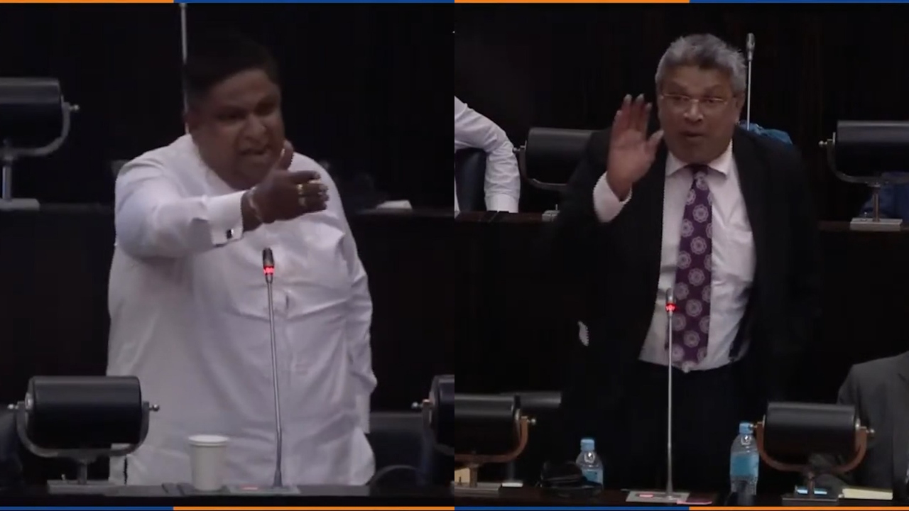 “ඔයාගේ මූණ උදේට දැක්කත් අපි බය වෙනවා ඒ නිසා හොල්මනක් වෙන්න එපා” – චාමරගෙ මූණ ගැන කියන ඇමති හර්ෂණ