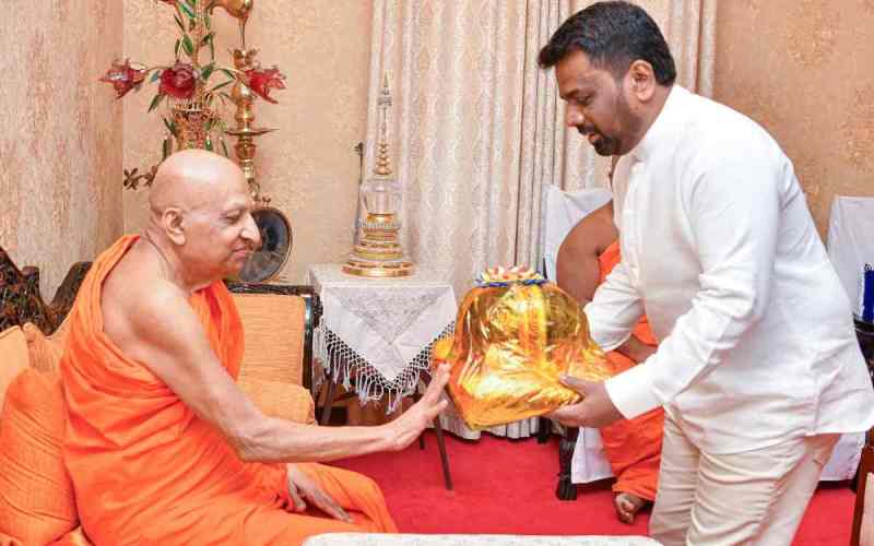 ජනපති මල්වතු, අස්ගිරි මහා නා හිමිවරුන් බැහැදකී