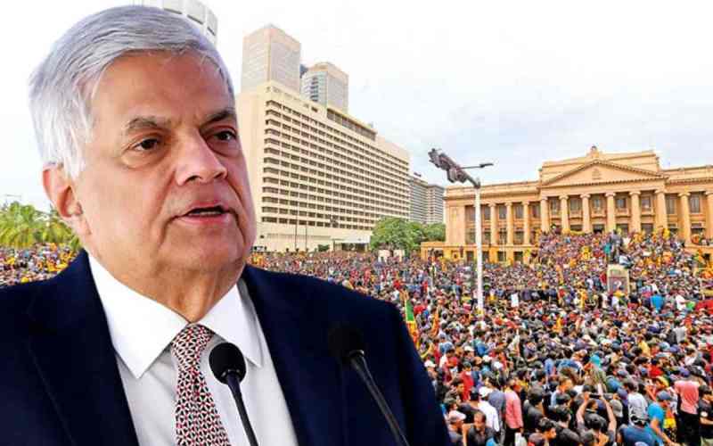 ගාලුමුවදොර අරගලය මර්දනය කළ හැටි රනිල් කියයි