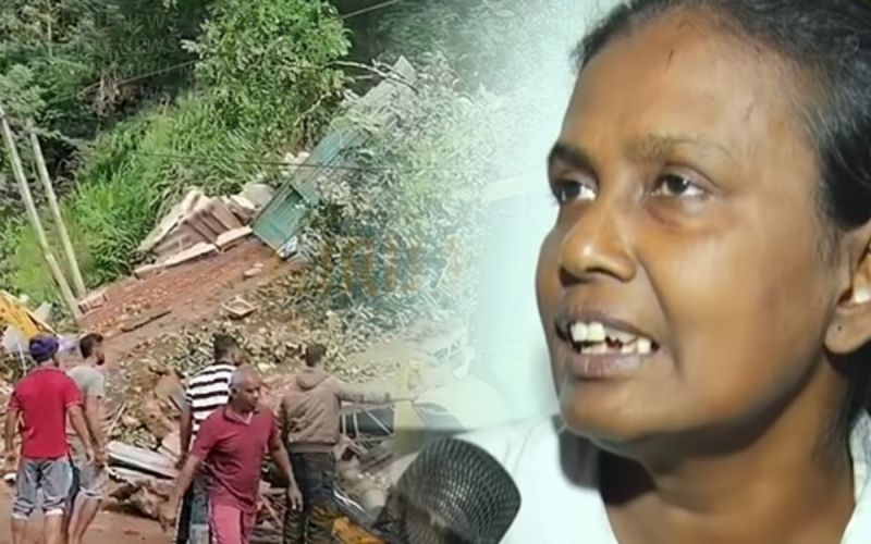 කඩුගන්නාව නායයෑමෙන් පසු සුන් බුන් අතර සිරවී මරණයෙන් ගැලවූනු කාන්තාවගේ සංවේදී අත්දැකීම