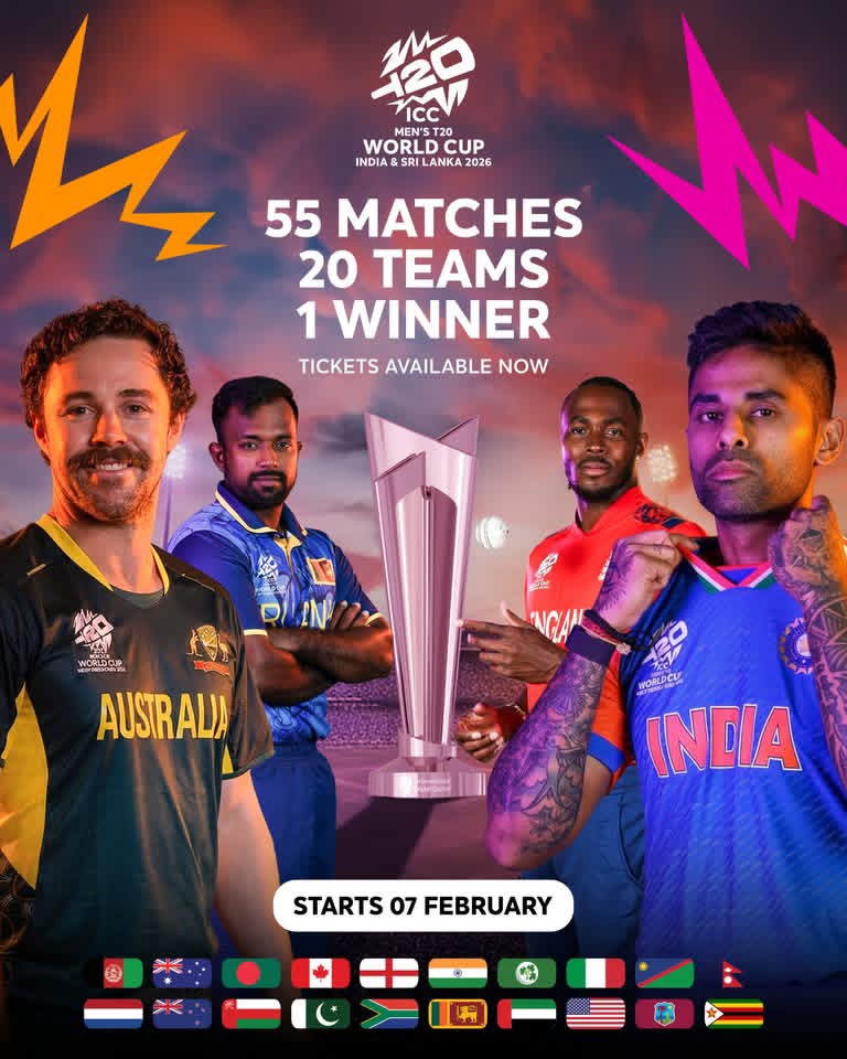 T 20 ලෝක කුසලානයේ ටිකට් විකිණීම ඇරඹෙයි 