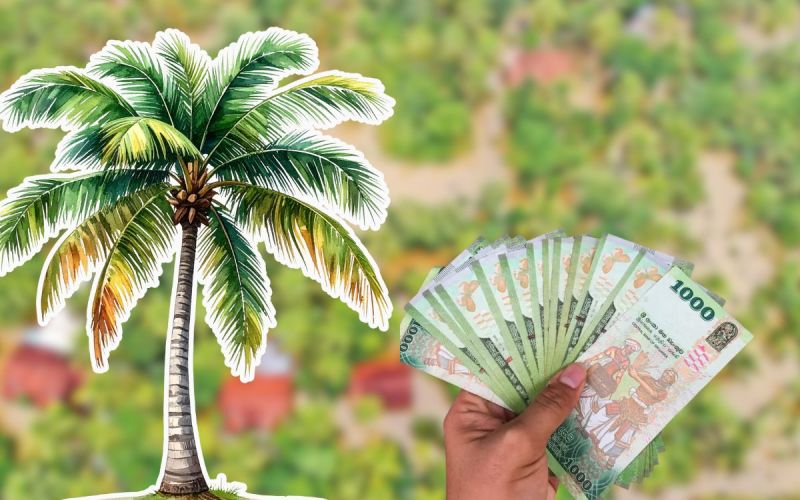 ‘දිට්වා’ පොල් ගහකට රුපියල් 10,000ක්