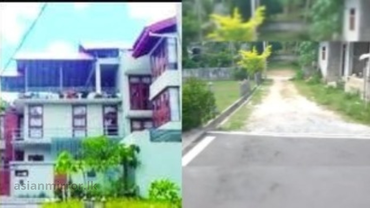 සුපිරි කාපට් පාර ලාල්කාන්තගේ මන්දිරය අසලට විතරයි…එතන ඉඳන් බොරලු පාර…!