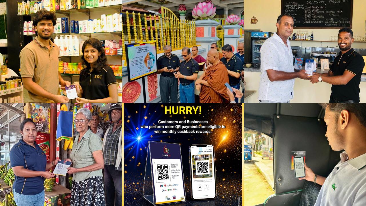QR ප්‍රමෝට් කරන්න BOC රට පුරා කරපු වැඩේ