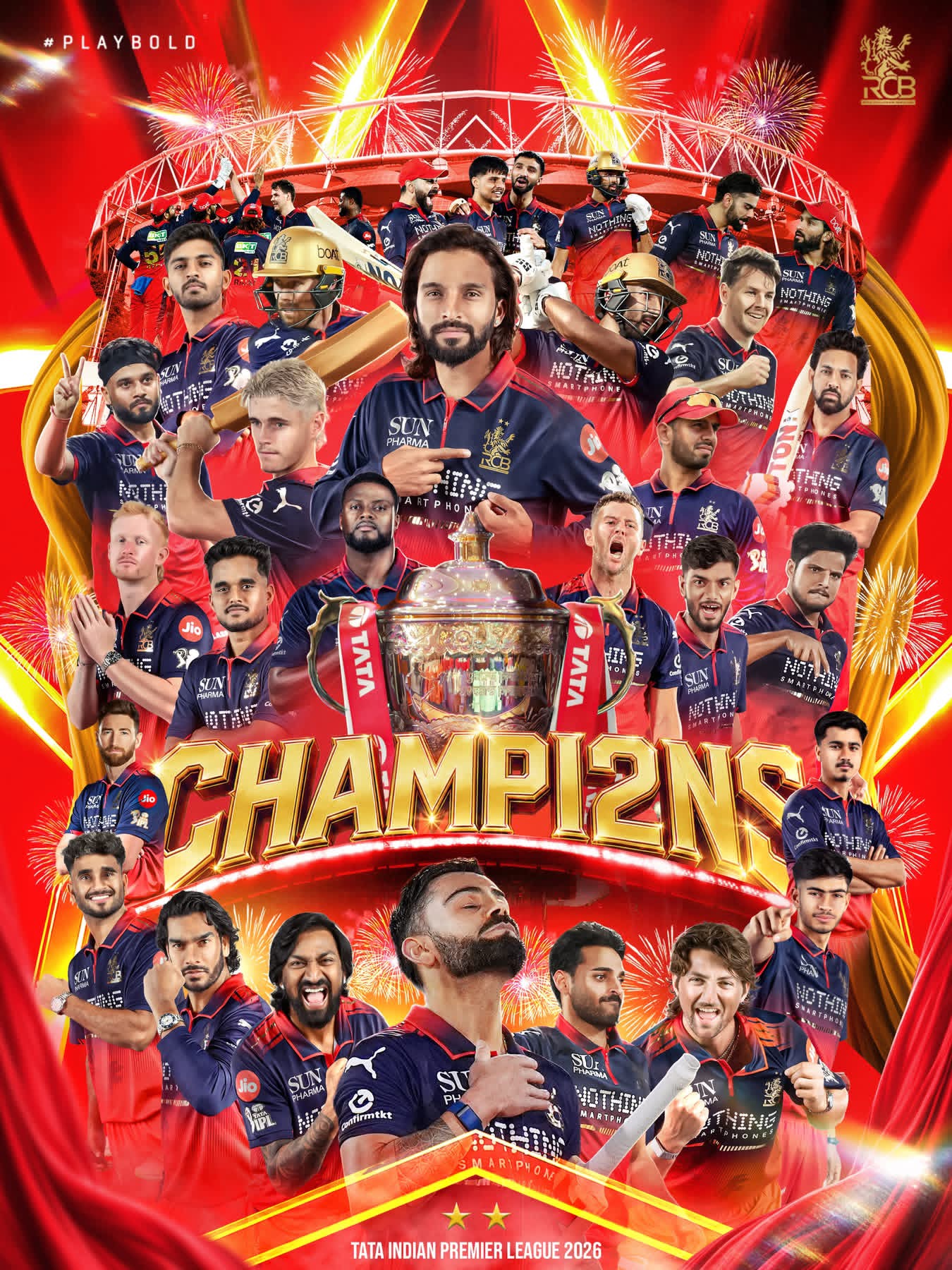 පිට පිට දෙවරක් IPL ශූරයන් වූ කෝලිගේ RCB 