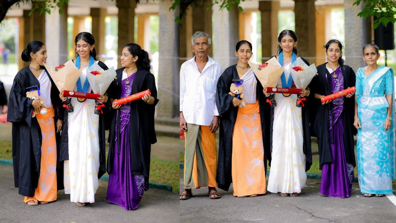 දහසක් බාධා මැද නිදහස් අධ්‍යාපනය නිසා ලෝකයක් ජයගත් දියණියන් තිදෙනෙක් ගැන ඇසෙන කතාව මෙන්න