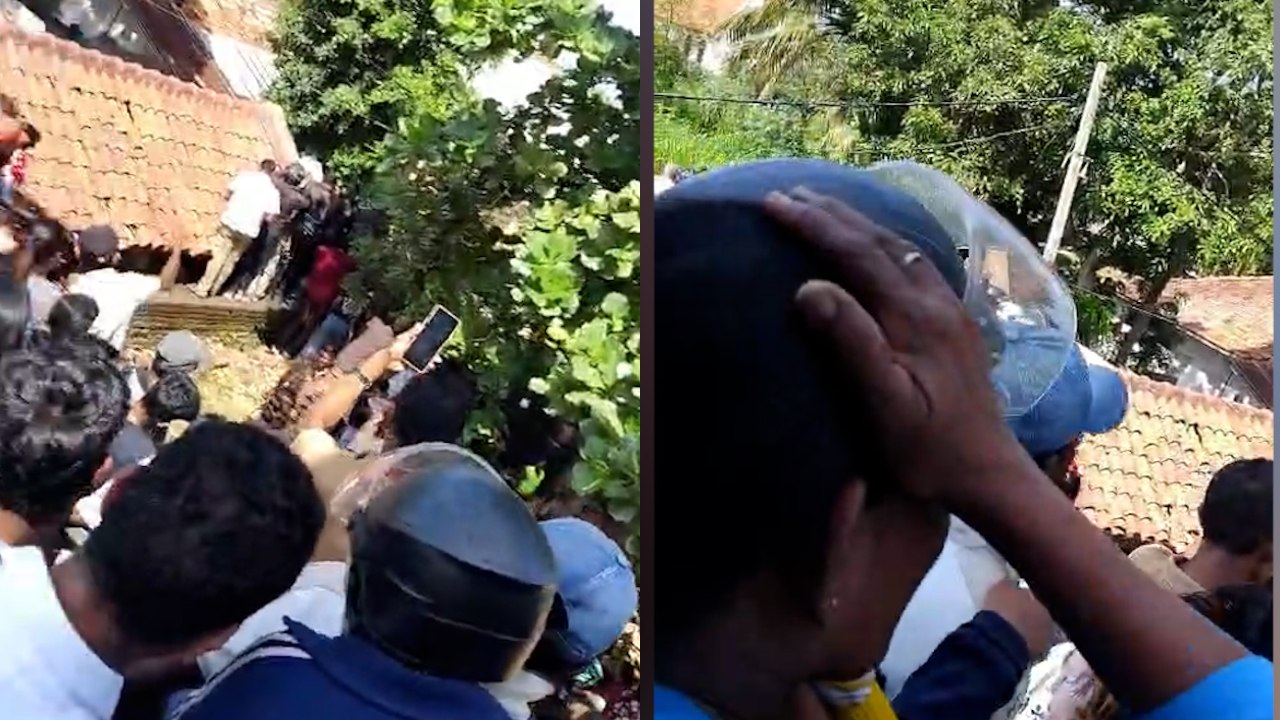 මීගමුව බන්ධනාගාරය ආයෙත් ඇවිලෙයි! අනේ අපේ එකාව බේරලා දියල්ලා! ඥාතීන් විලාප තියයි! (VIDEO)