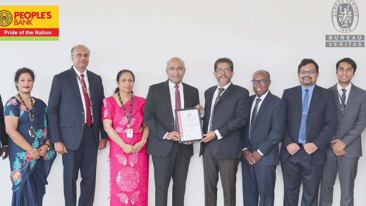 මහජන බැංකුව ISO 22301:2019 සහතිකය හිමිකර ගත් ප්‍රථම ශ්‍රී ලාංකීය රාජ්‍ය බැංකුව බවට පත්වේ.