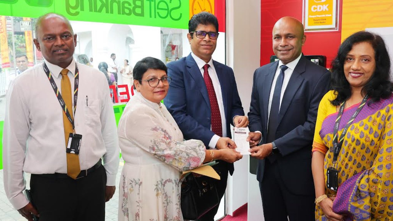 මහජන බැංකුව සිය 125 වන චෙක්පත් තැන්පතු යන්ත්‍රය (CDK) ස්ථාපිත කරයි