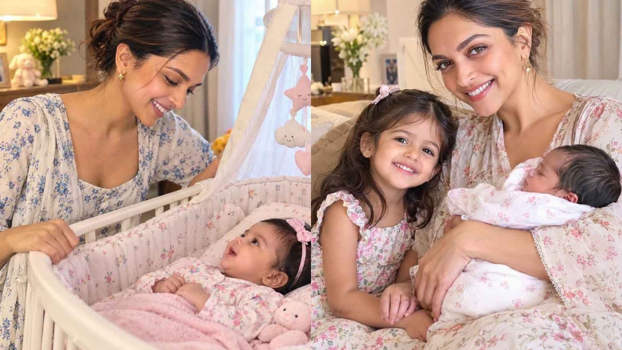 දියණියන් දෙදෙනා සමඟ දීපිකාගේ හුරතල් මොහොත රසිකයන්ගේ අවධානයට
