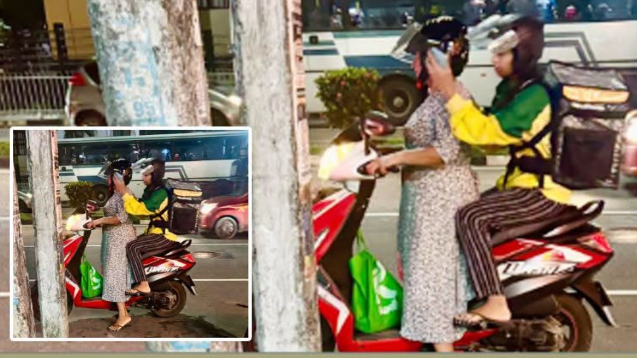 දුවගේ පිටේ තියෙන්නේ කෑම බෑග් එකක් විතරක්ම නෙවෙයි පවුලේ බර