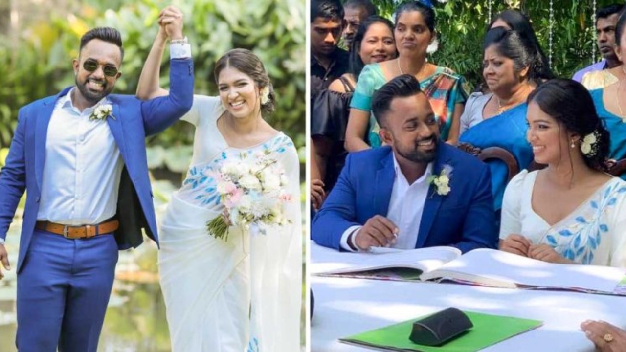 අවුරුදු 10ක ආදර කතාවකින් පසු යුග දිවියට පිවිසි සුපිරි ක්‍රිකට් ක්‍රීඩක චරිත් අසලංක