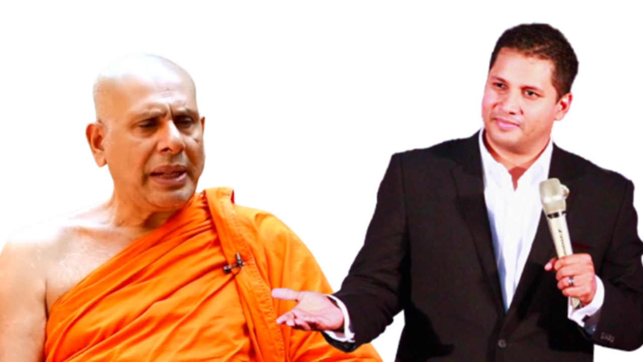 “වරෙන් පුළුවන් නම් මගේ එක්ක තරඟ කරන්න” – බෝන් අගේන් ජෙරම්ට සීලරතන හිමි බැන වදී (VIDEO)