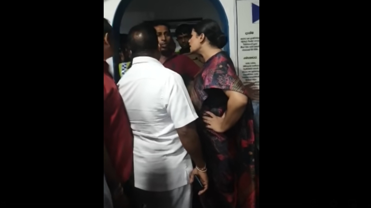 “OIC නිදිද? මම ගිහින් ඇහැරවගෙන එන්නම්” – හිරුණිකා තලංගම OICගේ කාමරයට යන්න හදලා (VIDEO)