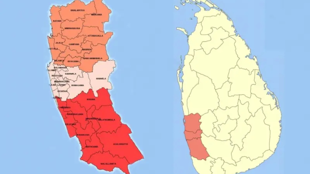 බස්නාහිර පළාතට අනතුරු අඟවයි